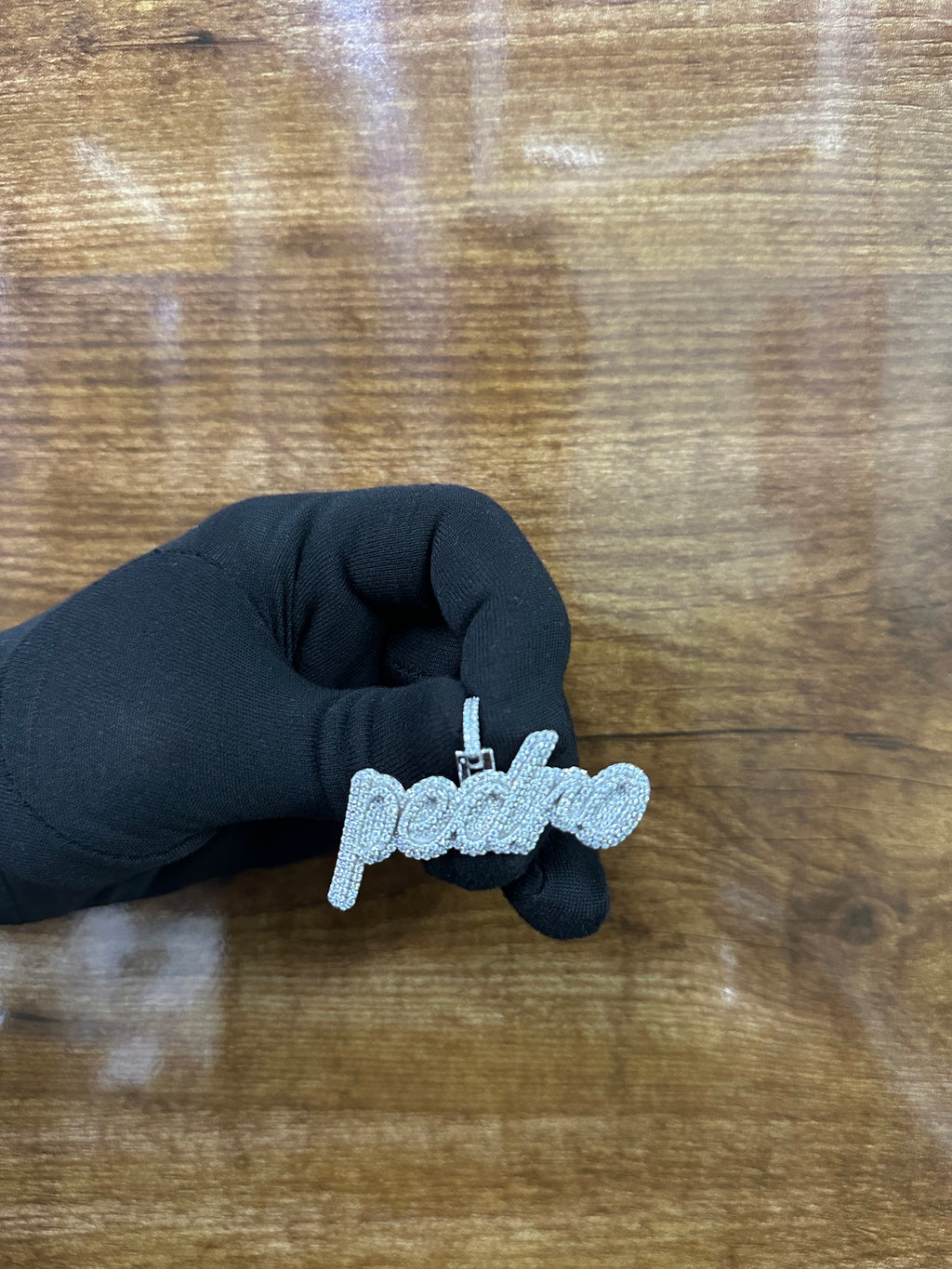 Custom Iced Out Name Pendant: Moissanite Pavé Sterling Silver Hip Hop Necklace