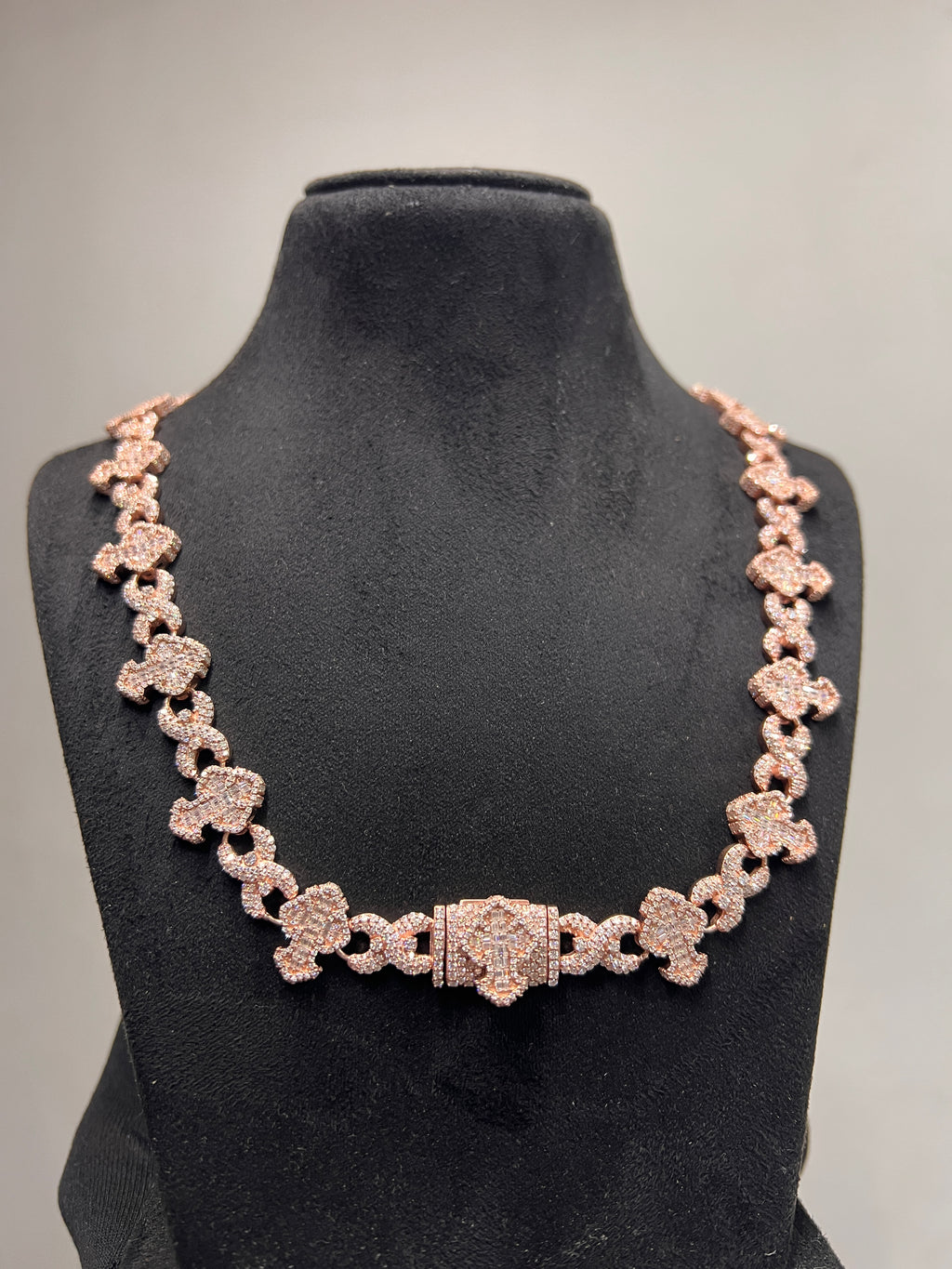 Iced Out 15MM Moissanite Diamond Link Chain: Custom Silver or Gold