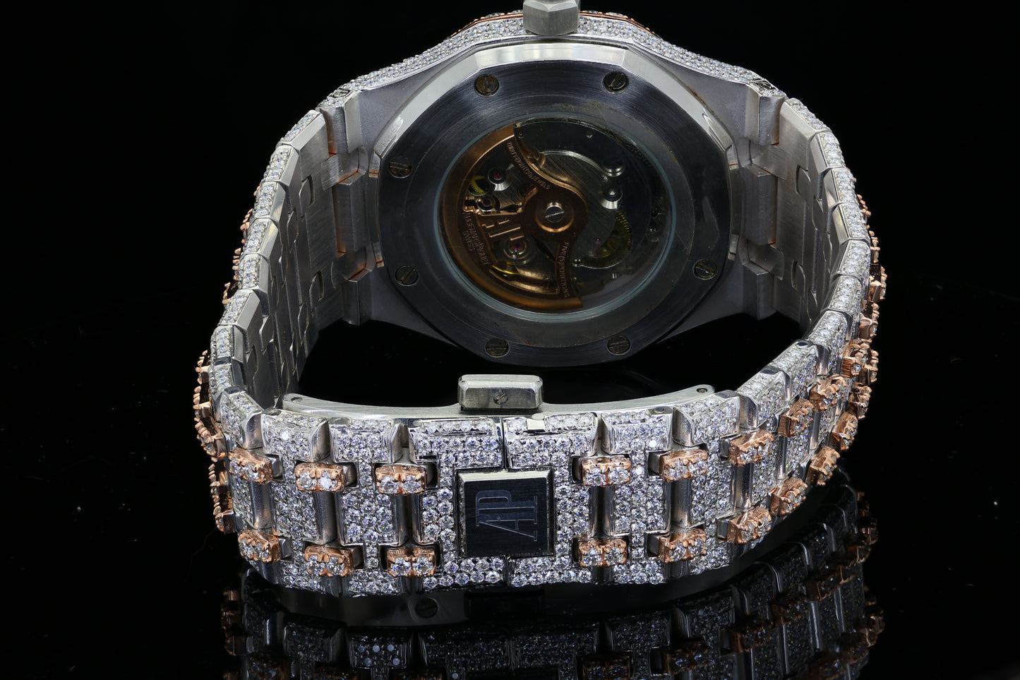 Custom Diamond Hip Hop Automatic Watch : Luxury Moissanite Iced Out Watch