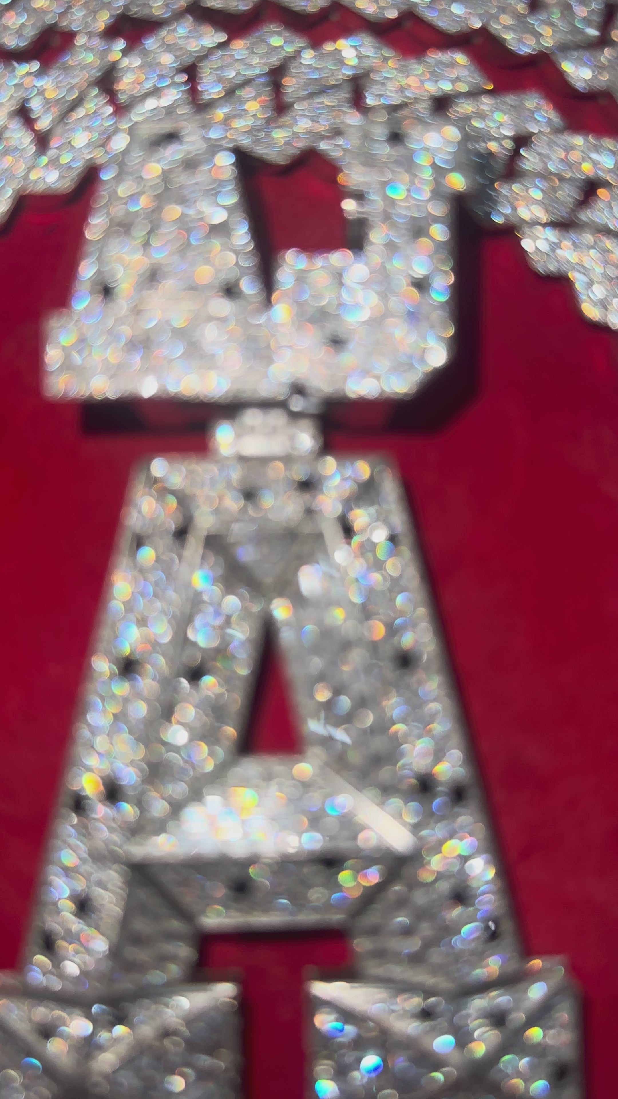This stunning fully iced-out custom “AJ-A” pendant is crafted with premium detailing and a luxury finish Perfect hip-hop jewelry, rappers