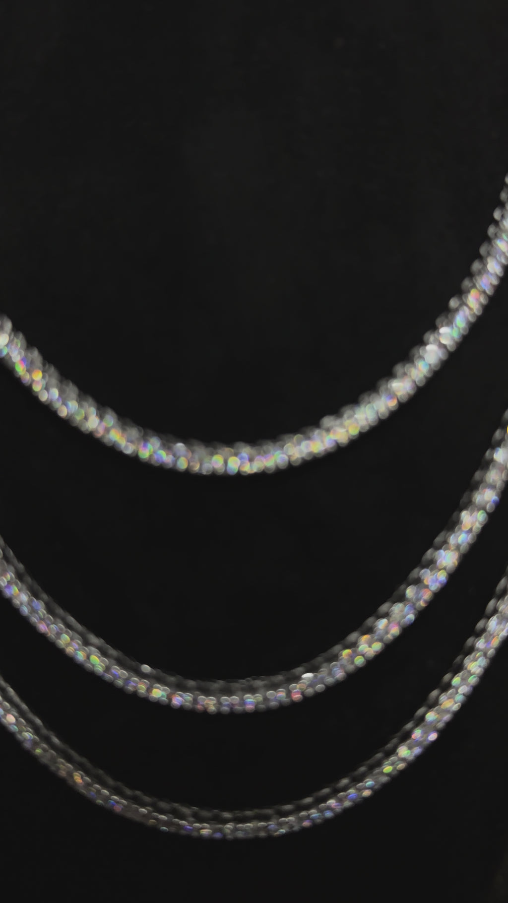 VVS1 Moissanite Diamond Tennis Chain Necklace, 925 Sterling Silver, Tennis Bracelet, Diamond Tennis Necklace, Women's & Men's Tennis Chain