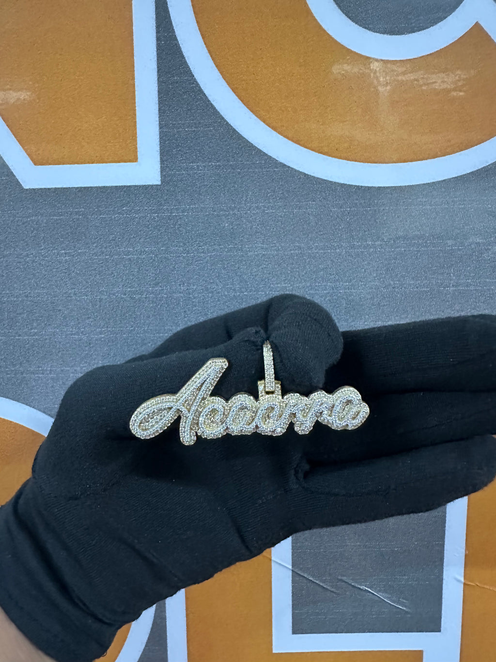 Iced Out Custom Name Pendant: Moissanite Diamonds, Sterling Silver Hip Hop Jewelry